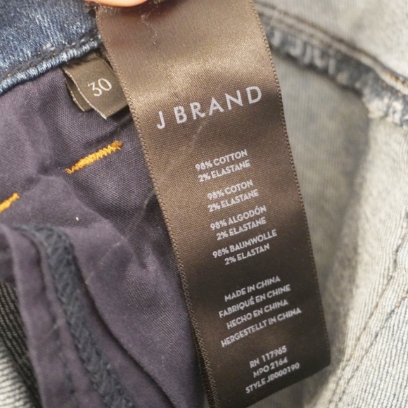 JBRAND Selena Boot Cut Release/Fray Hem Denim Jean - Picture 6 of 9